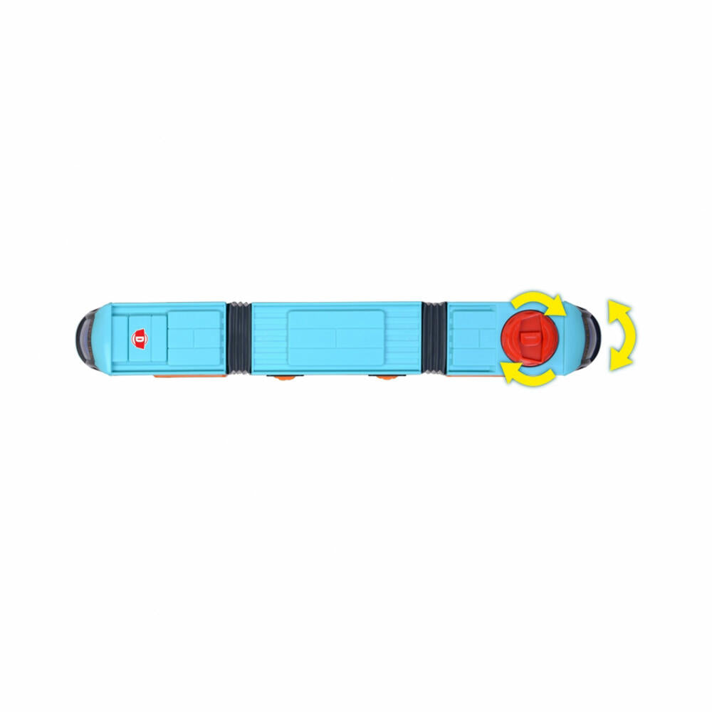 Dickie Toys Siemens City Tram, tram, model railway with freewheel, toy vehicle, 203747016