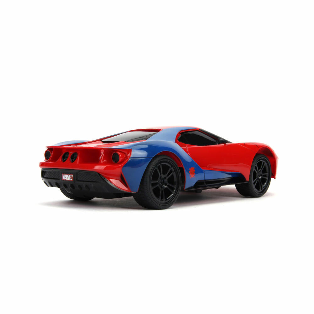 Jada Marvel Spider-Man RC 2017 Ford GT 1:16, Remote Controlled Car, Model Car, Toy, 253226002
