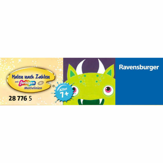 Ravensburger Malen nach Zahlen Freches Monster, Mal-Set für Kinder, 28776