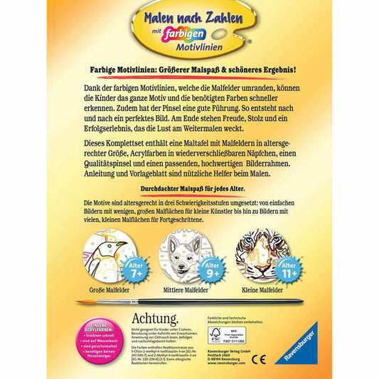 Ravensburger Malen nach Zahlen Bester Freund, Mal-Set für Kinder, 28943
