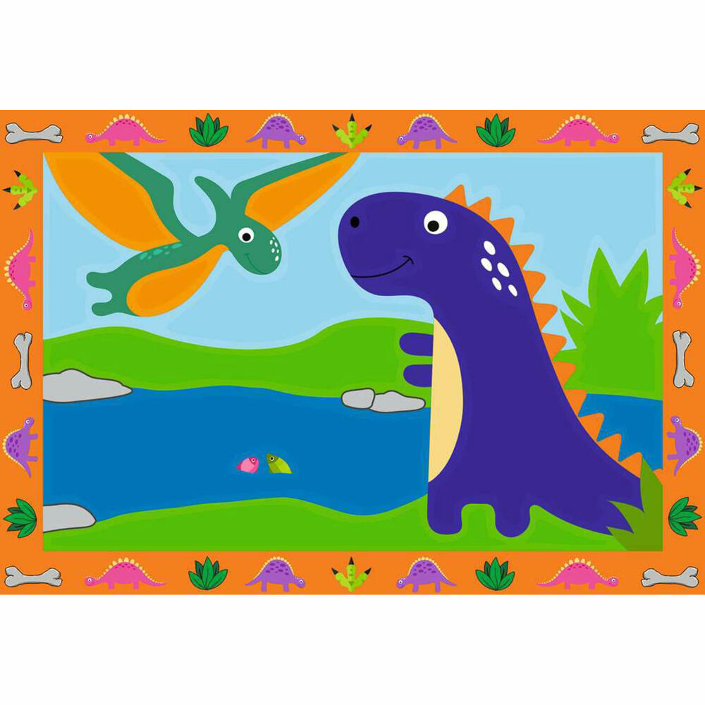 Ravensburger Malen nach Zahlen Land der Dinosaurier, Mal-Set für Kinder, 28694