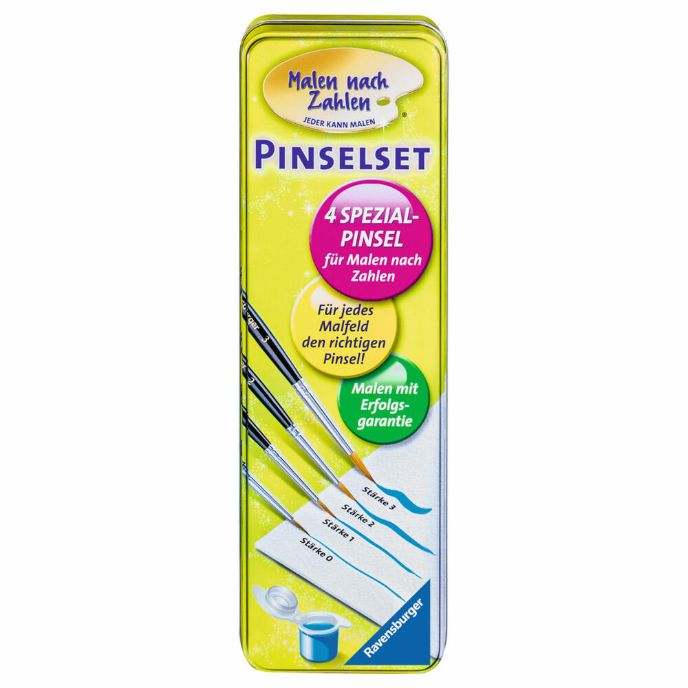 Ravensburger Paint By Numbers Brush Set, 4 pcs., Special Brushes, Special Brushes, Painting Brushes, Quality Brushes, Accessories, 29099 4