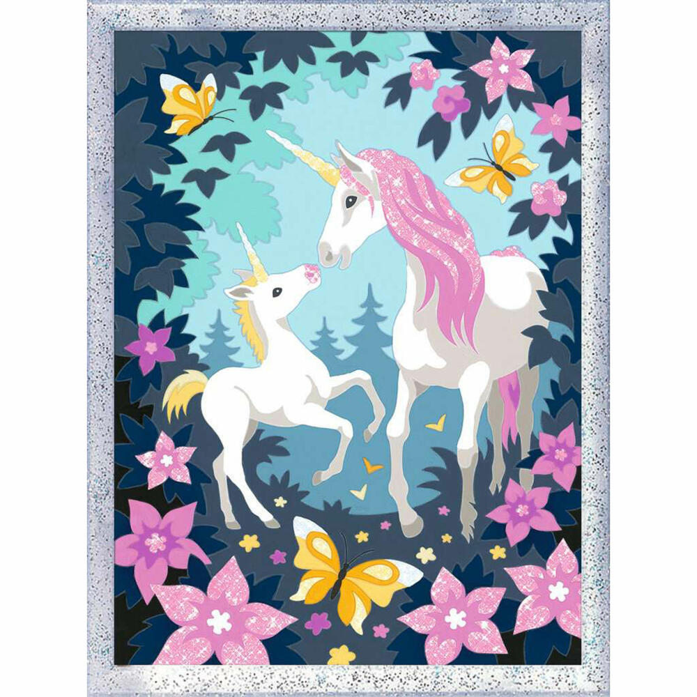 Ravensburger Malen nach Zahlen Einhornmagie, Mal-Set für Kinder, 28516