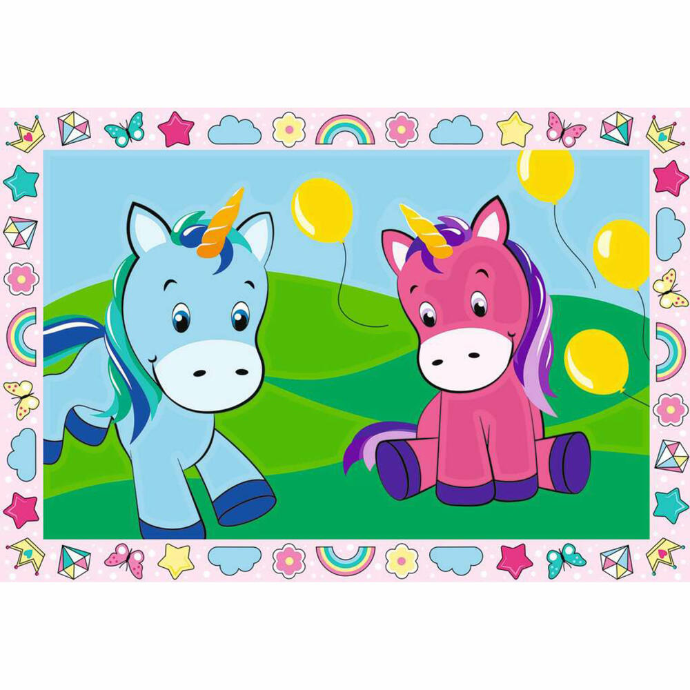 Ravensburger Malen nach Zahlen Zauberhafte Einhörner, Mal-Set für Kinder, 28510