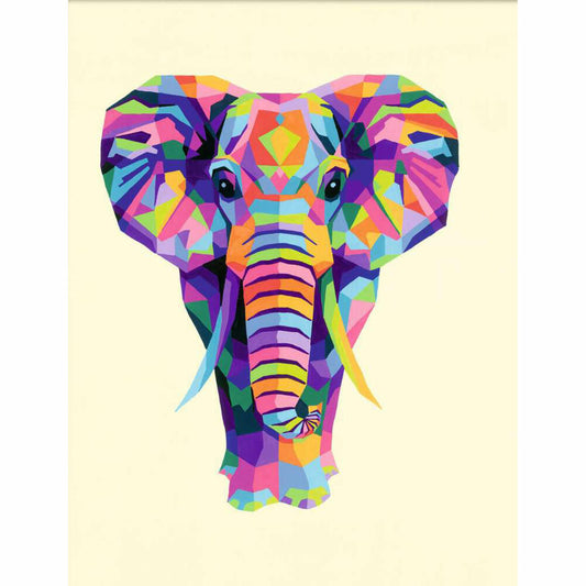 Ravensburger CreArt Funky Elephant, Malen nach Zahlen, Malset, Malvorlage, Malen, 28995