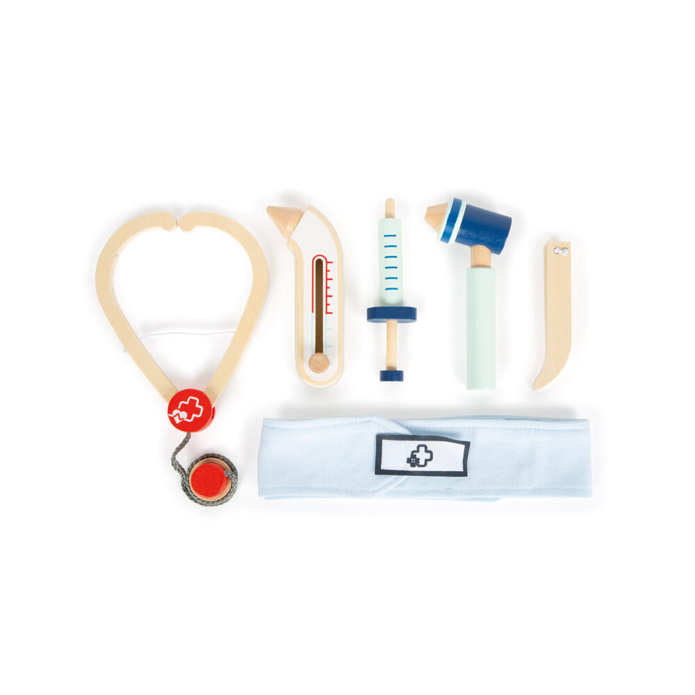 Legler Small Foot Doctor Playset, Doctor's Case, Educational Toy, Wood, Ages 3+, 12548