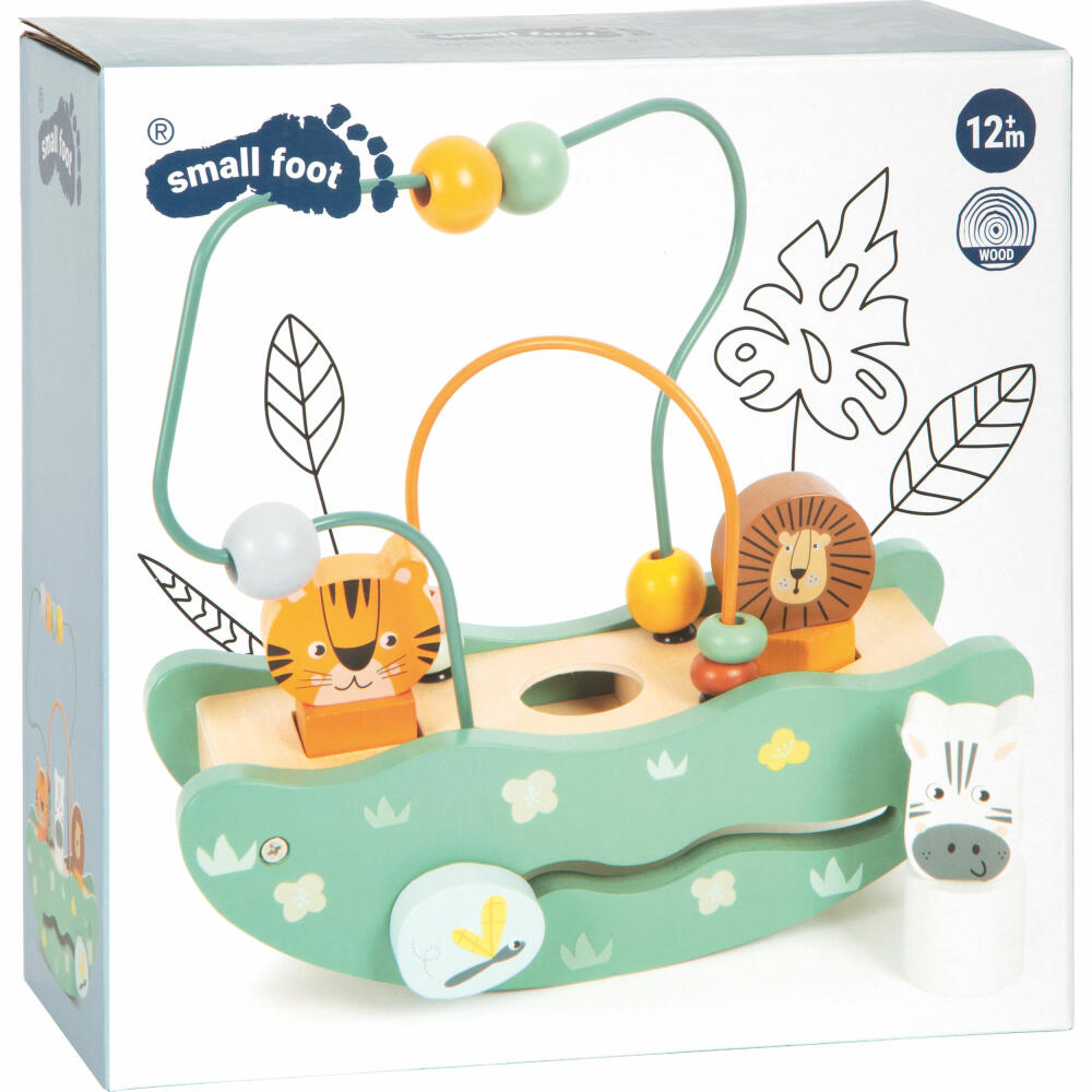 Legler Small Foot Motorikschleife mit Wippe Safari, Motorikspielzeug, ab 12 Monaten, 12459