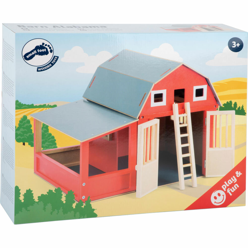 Legler small foot Scheune Alabama, Holzscheune, Stall, Spielwelt, Kinder Spielzeug, Holz, 8555