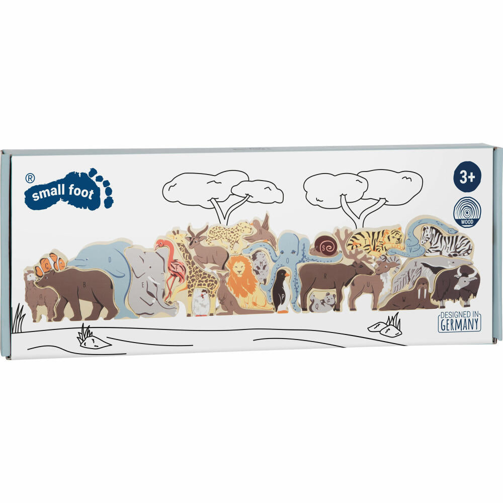 Legler Small Foot Buchstabenpuzzle Tiere, Lernspielzeug, ab 3 Jahren, 12465