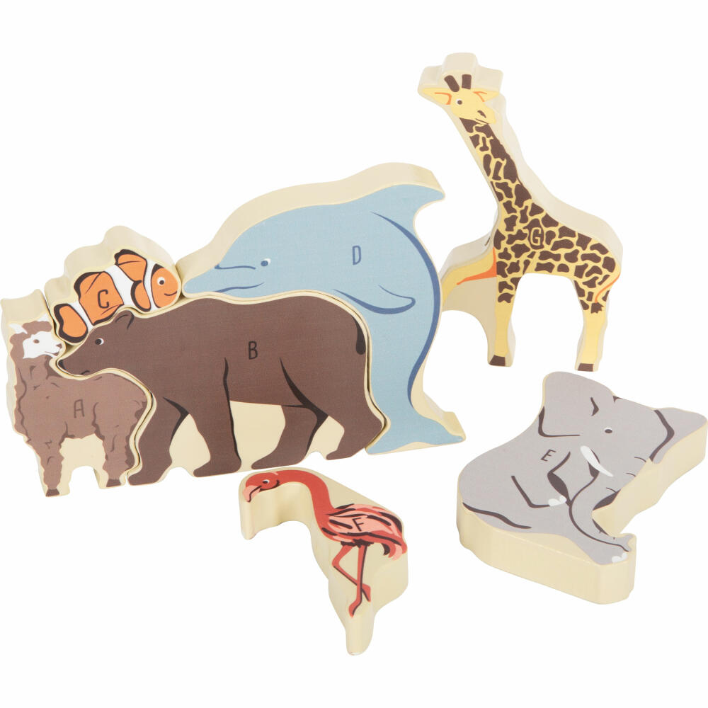 Legler Small Foot Buchstabenpuzzle Tiere, Lernspielzeug, ab 3 Jahren, 12465