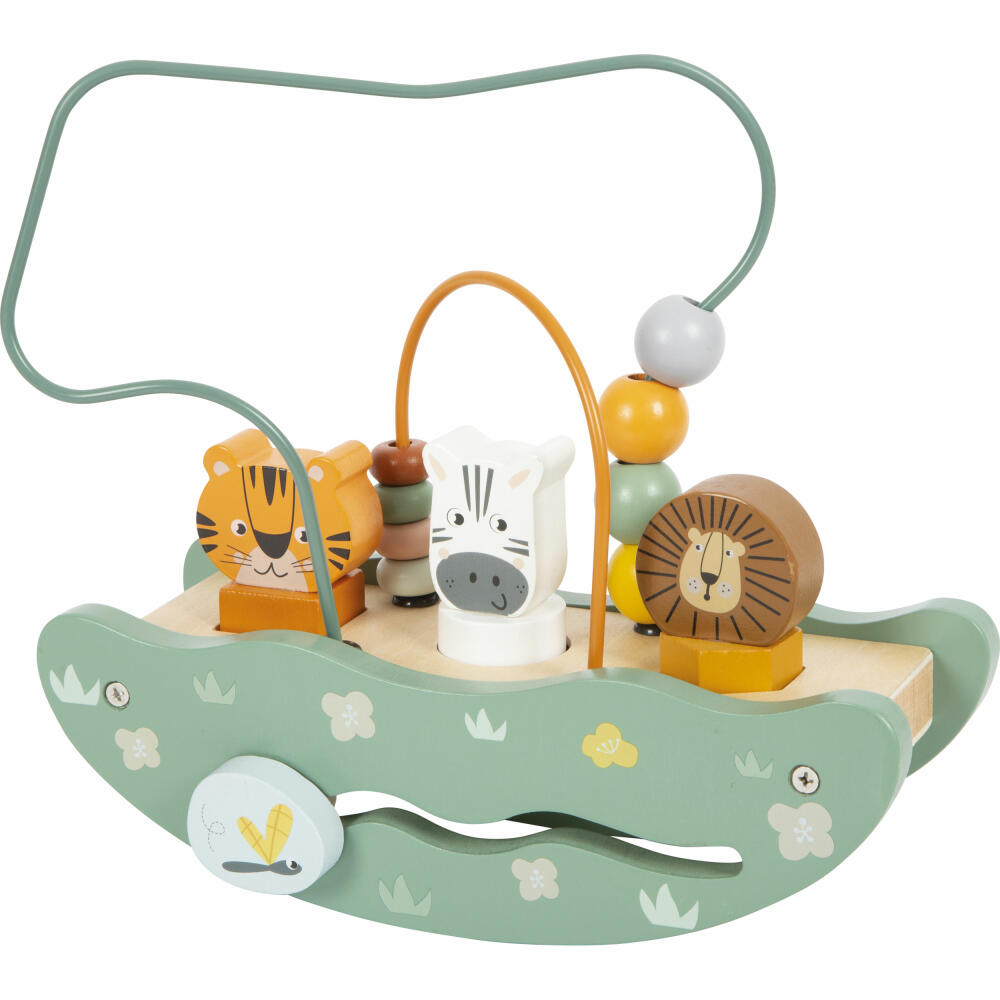 Legler Small Foot Motorikschleife mit Wippe Safari, Motorikspielzeug, ab 12 Monaten, 12459