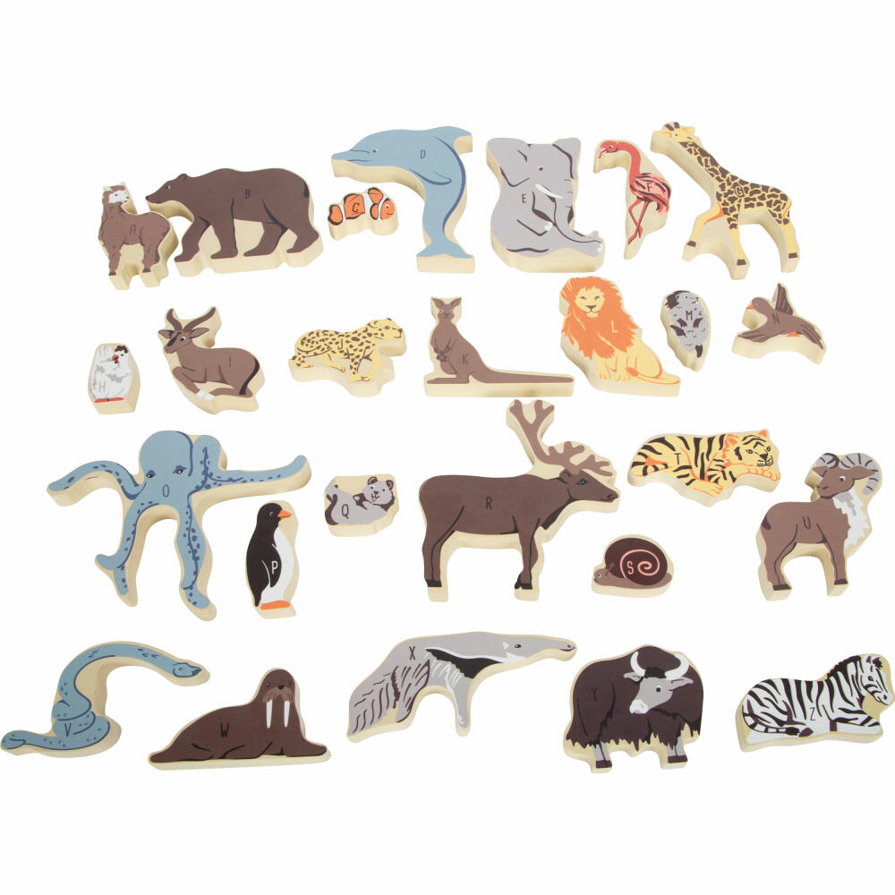 Legler Small Foot Buchstabenpuzzle Tiere, Lernspielzeug, ab 3 Jahren, 12465
