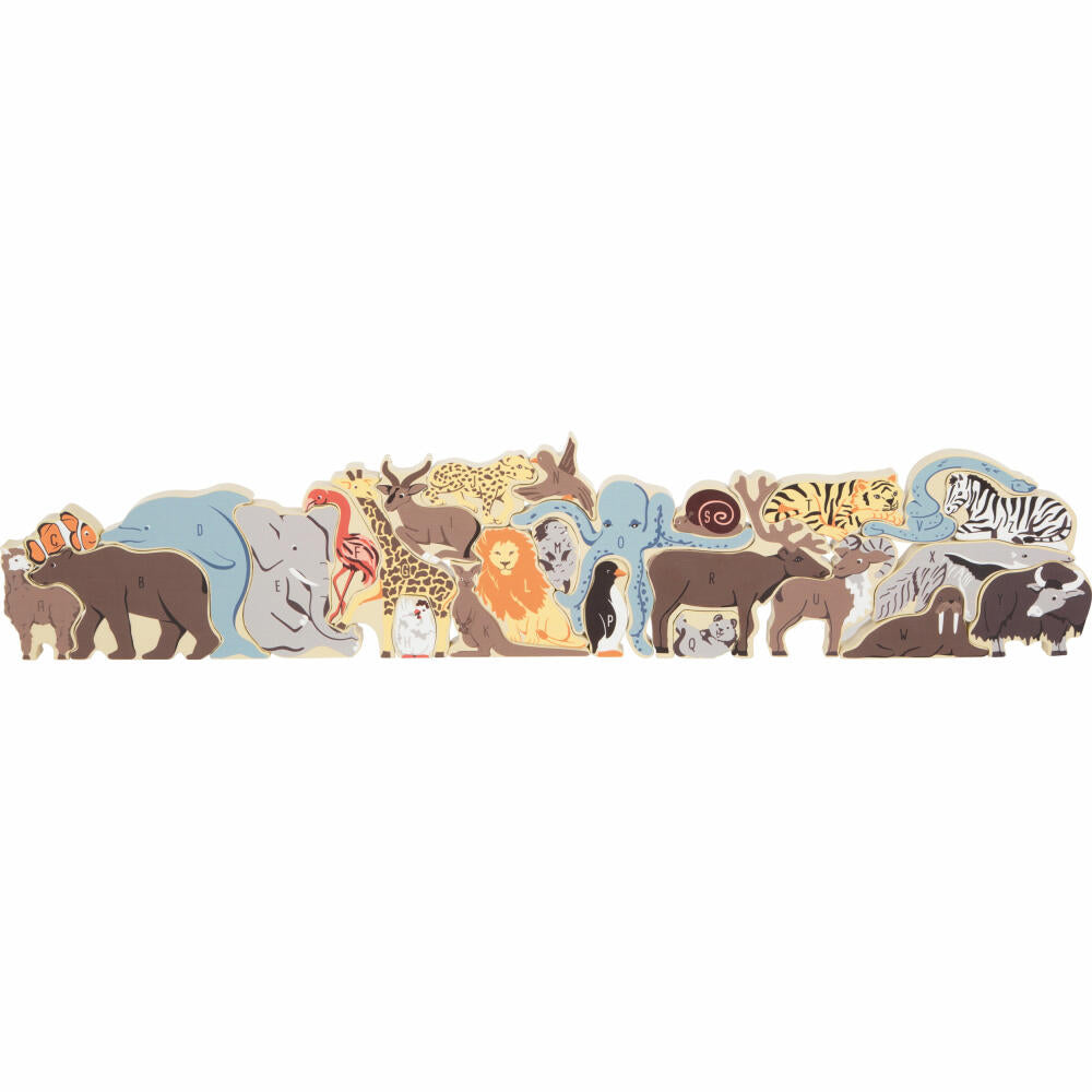 Legler Small Foot Buchstabenpuzzle Tiere, Lernspielzeug, ab 3 Jahren, 12465