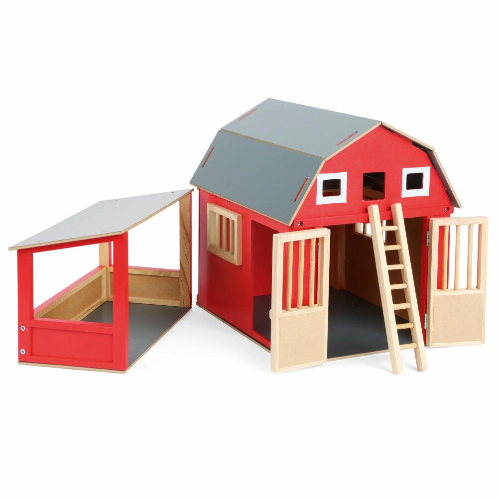Legler small foot Scheune Alabama, Holzscheune, Stall, Spielwelt, Kinder Spielzeug, Holz, 8555