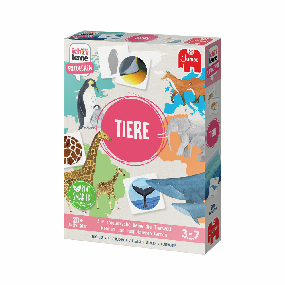 Jumbo Spiele Ich lerne Entdecken - Tiere, Lernspiel, Kinderspiel, Kinder Spiel, ab 3 Jahren, 1110100047