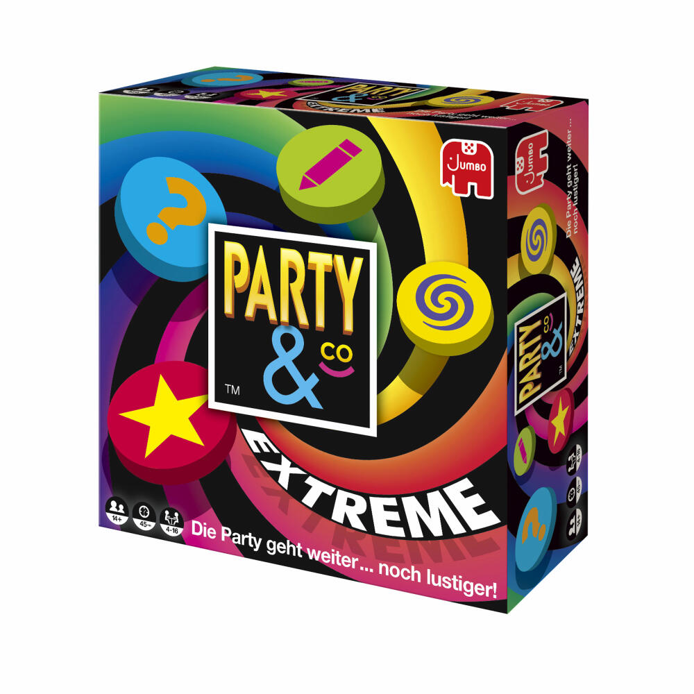 Jumbo Spiele Party & Co. Extreme 4.0, Partyspiel, Teamspiel, Brettspiel, ab 14 Jahren, 19951