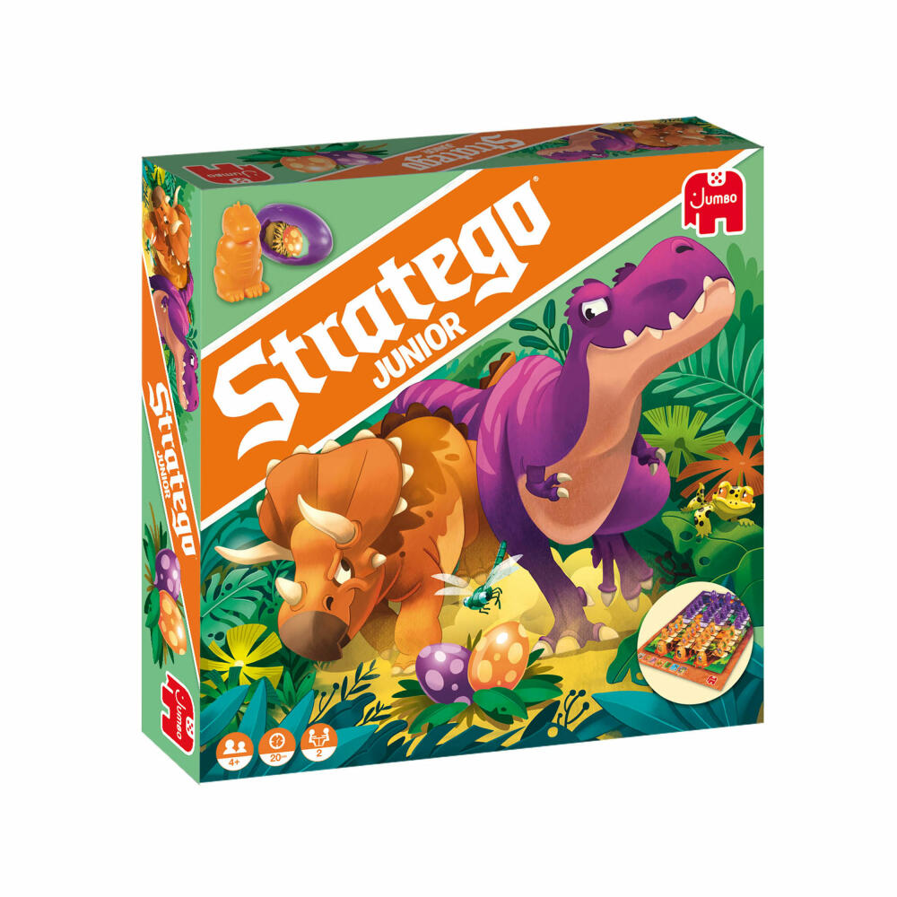 Jumbo Spiele Stratego Junior Dinos, Kinderspiel, Strategiespiel, Brettspiel, ab 4 Jahren, 19959