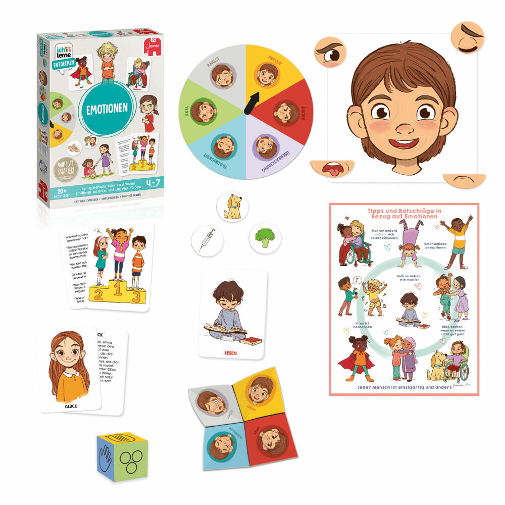 Jumbo Spiele Ich lerne Entdecken - Emotionen, Lernspiel, Kinderspiel, Kinder Spiel, ab 4 Jahren, 1110100048