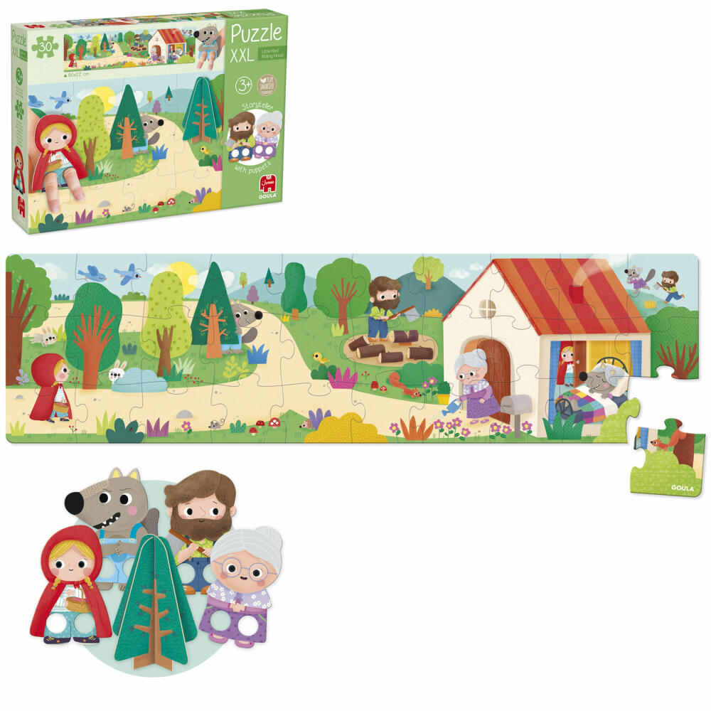 Jumbo Spiele GOULA XXL Puzzle Red Riding Hood, Kinderpuzzle, Kinder, 30 Teile, ab 3 Jahren, 1110700207
