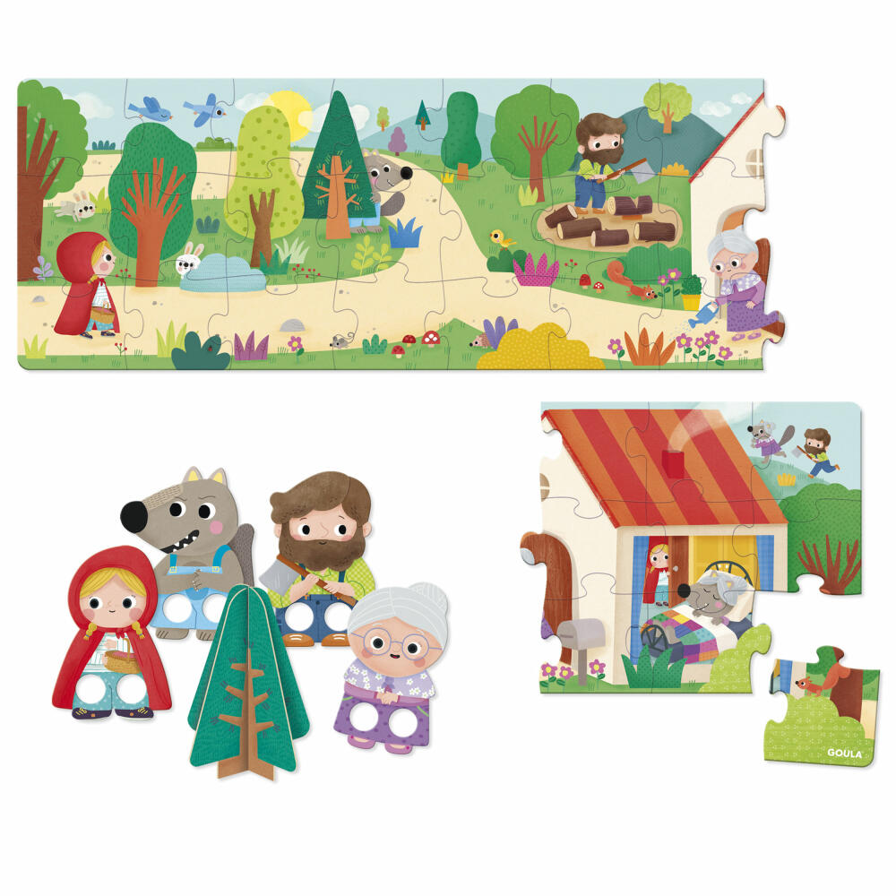 Jumbo Spiele GOULA XXL Puzzle Red Riding Hood, Kinderpuzzle, Kinder, 30 Teile, ab 3 Jahren, 1110700207