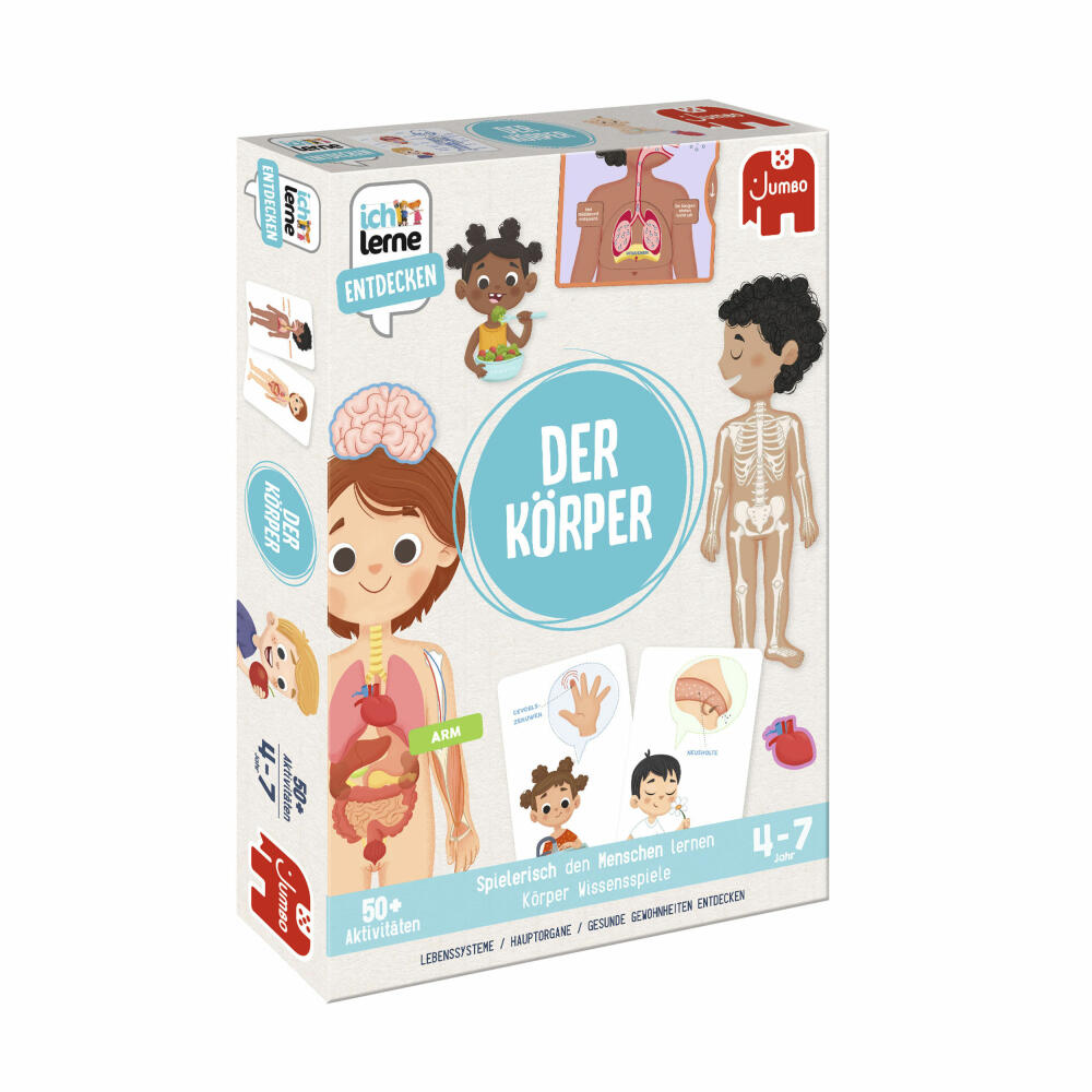 Jumbo Spiele Ich lerne Entdecken - Der Körper, Lernspiel, Kinderspiel, Kinder Spiel, ab 4 Jahren, 1110100049
