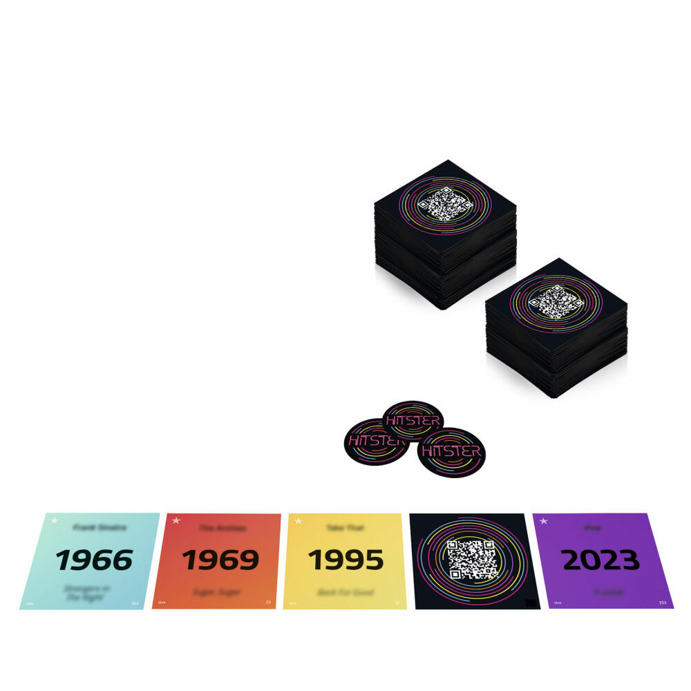 Jumbo Spiele Hitster - Guilty Pleasure, Musik Partyspiel, Ratespiel, ab 16 Jahren, 1110100378