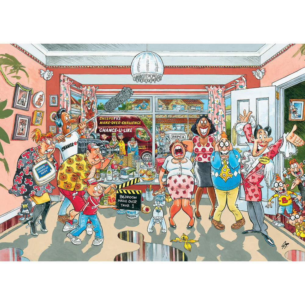 Jumbo Spiele Wasgij Retro Original 9 Reine Geschmackssache, Puzzle, Erwachsenenpuzzle, 1000 Teile, 1110100502