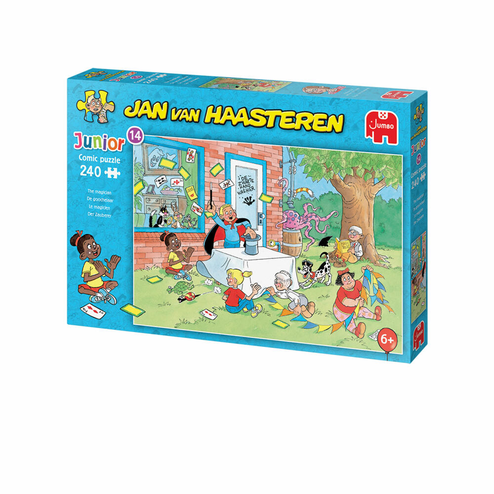 Jumbo Spiele Jan van Haasteren Junior Der Zauberer, Comic Puzzle, Kinderpuzzle, 240 Teile, 1110100035