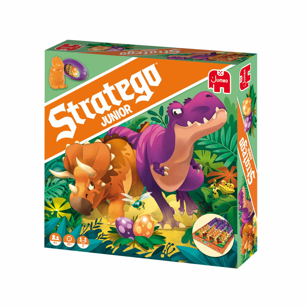 Jumbo Spiele Stratego Junior Dinos, Kinderspiel, Strategiespiel, Brettspiel, ab 4 Jahren, 19959