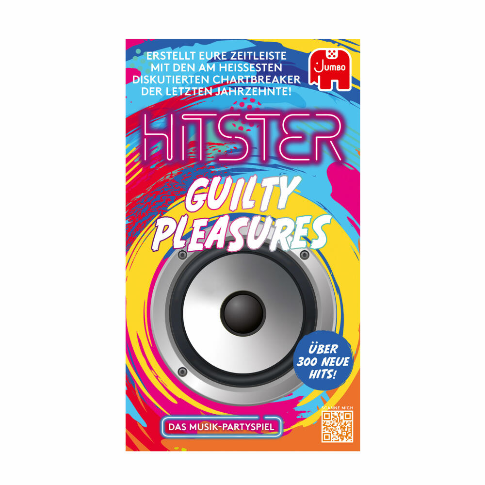 Jumbo Spiele Hitster - Guilty Pleasure, Musik Partyspiel, Ratespiel, ab 16 Jahren, 1110100378