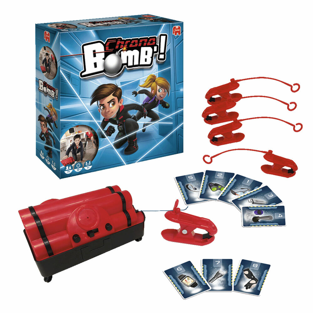 Jumbo Spiele Chrono Bomb 2024, Kinderspiel, Familienspiel, Abenteuerspiel, ab 7 Jahren, 1110100248
