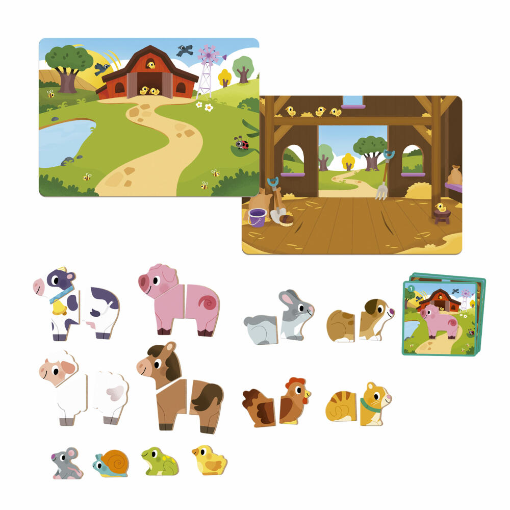 Jumbo Spiele GOULA Magnetischer Bauernhof, Magnetspiel, Kinderspiel, ab 2 Jahren, 1110100488