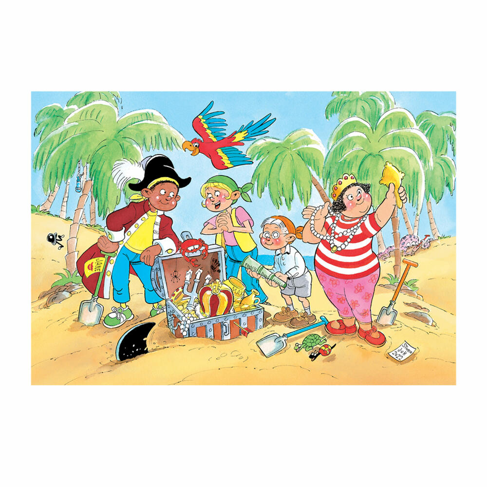 Jumbo Spiele Jan van Haasteren Junior Schatzsuche, Comic Puzzle, Kinderpuzzle, 150 Teile, 1110100034