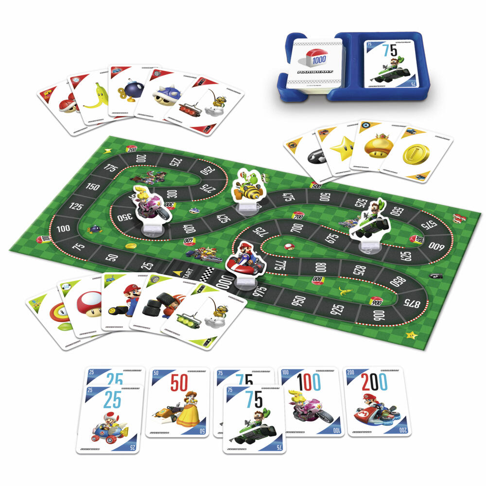 Jumbo Spiele 1000KM Mario Kart, Familienspiel, Brettspiel, Gesellschaftsspiel, ab 7 Jahren, 1110100011