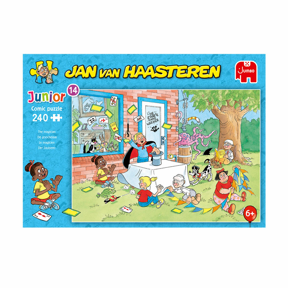 Jumbo Spiele Jan van Haasteren Junior Der Zauberer, Comic Puzzle, Kinderpuzzle, 240 Teile, 1110100035