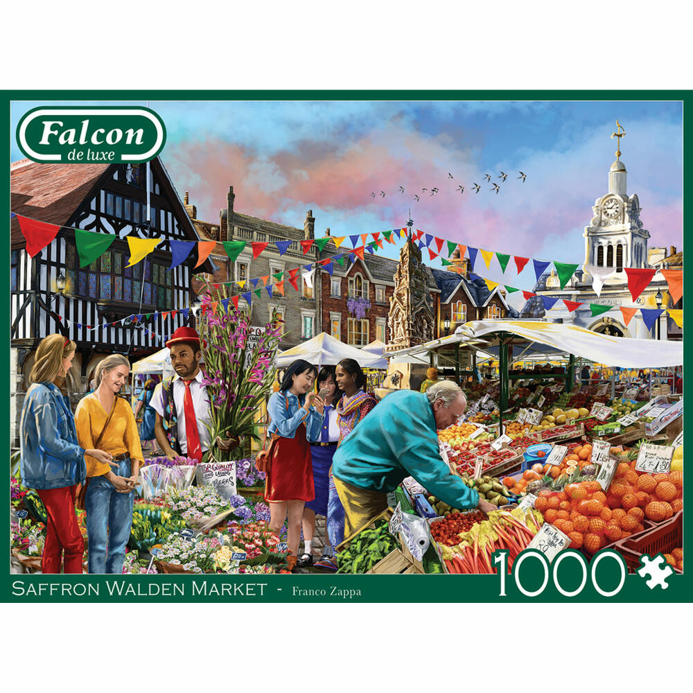 Jumbo Spiele Falcon Saffron Walden Market, Puzzle, Erwachsenenpuzzle, 1000 Teile, 1110500241