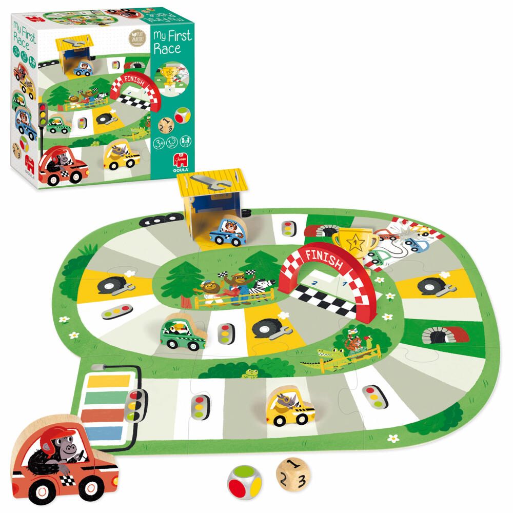 Jumbo Spiele GOULA Erstes Rennen, Kinderspiel, Brettspiel, Kinder Spiel, ab 3 Jahren, 1110700210