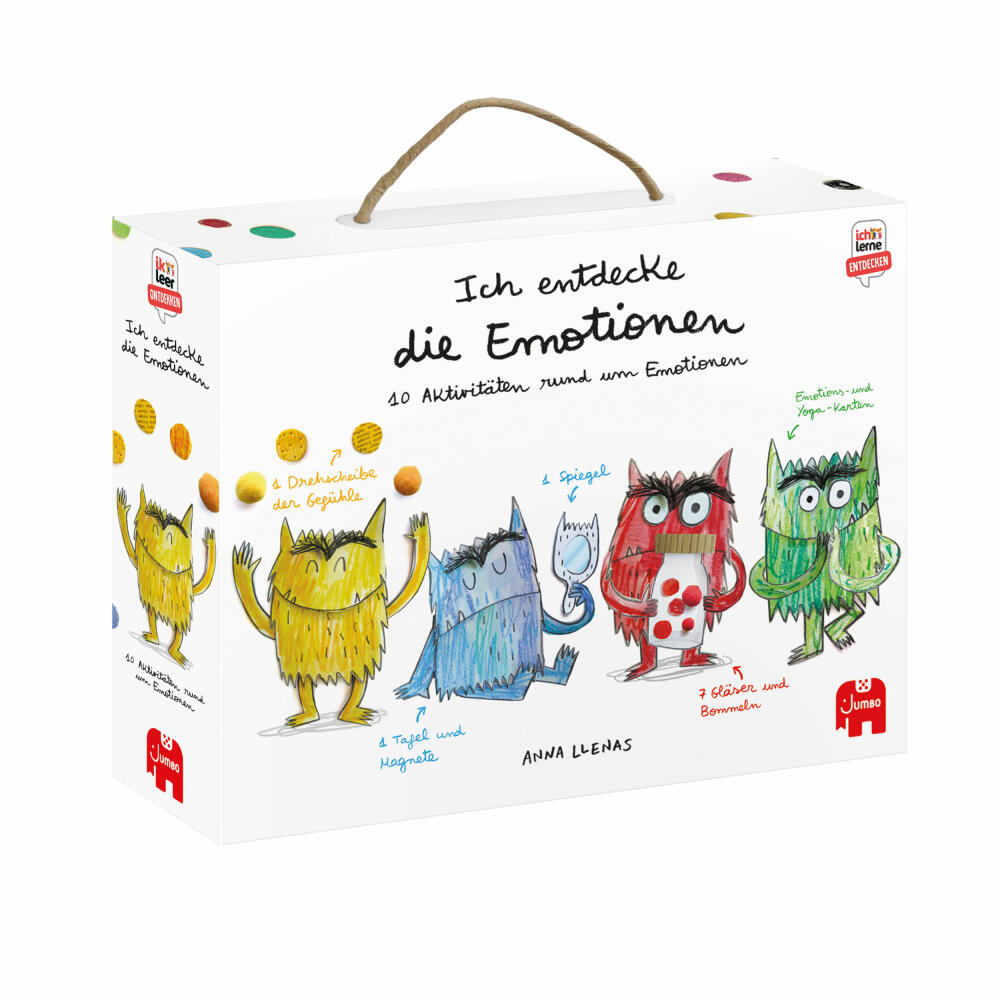 Jumbo Spiele Ich lerne entdecken Das Farbenmonster - Color Monster, Lernspiel, Kinderspiel, ab 3 Jahren, 1110101623