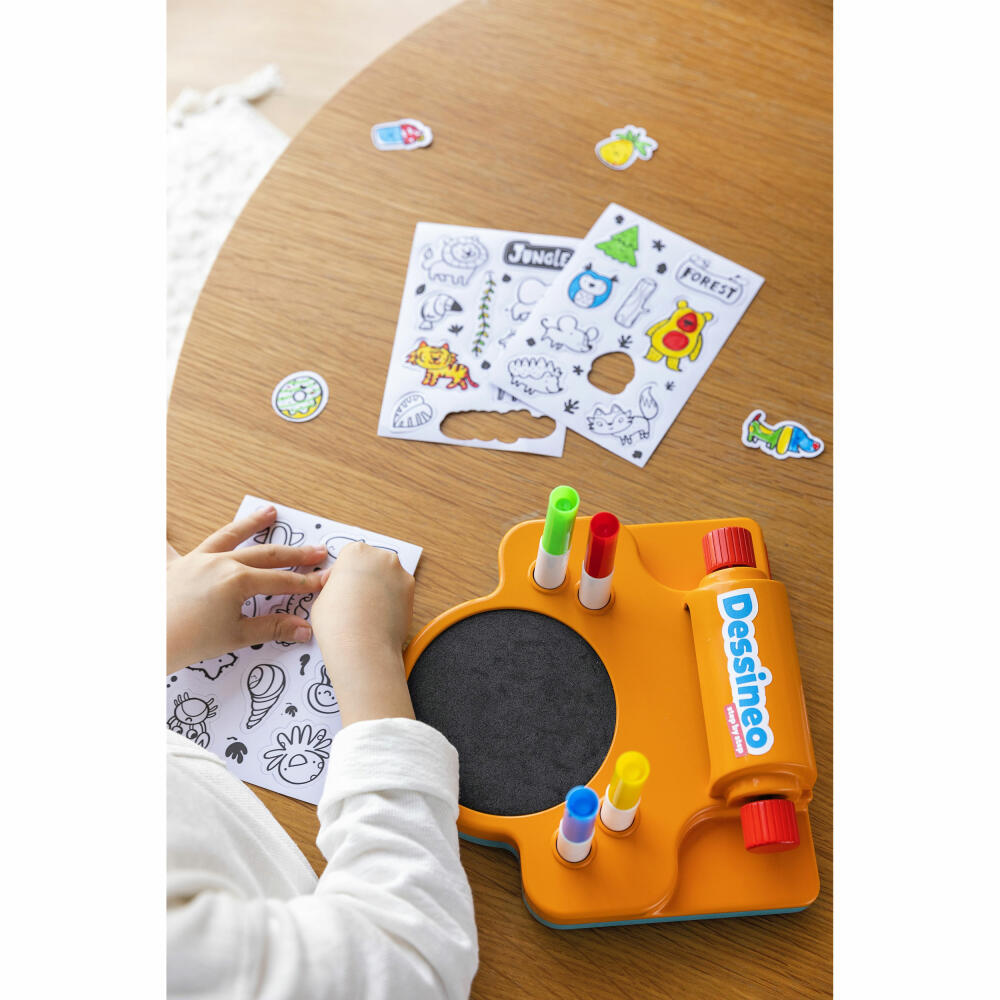 Jumbo Spiele Dessineo Sticker Studio, Kreativset, Aufkleber, DIY, Kinder, ab 4 Jahren, 1110100010