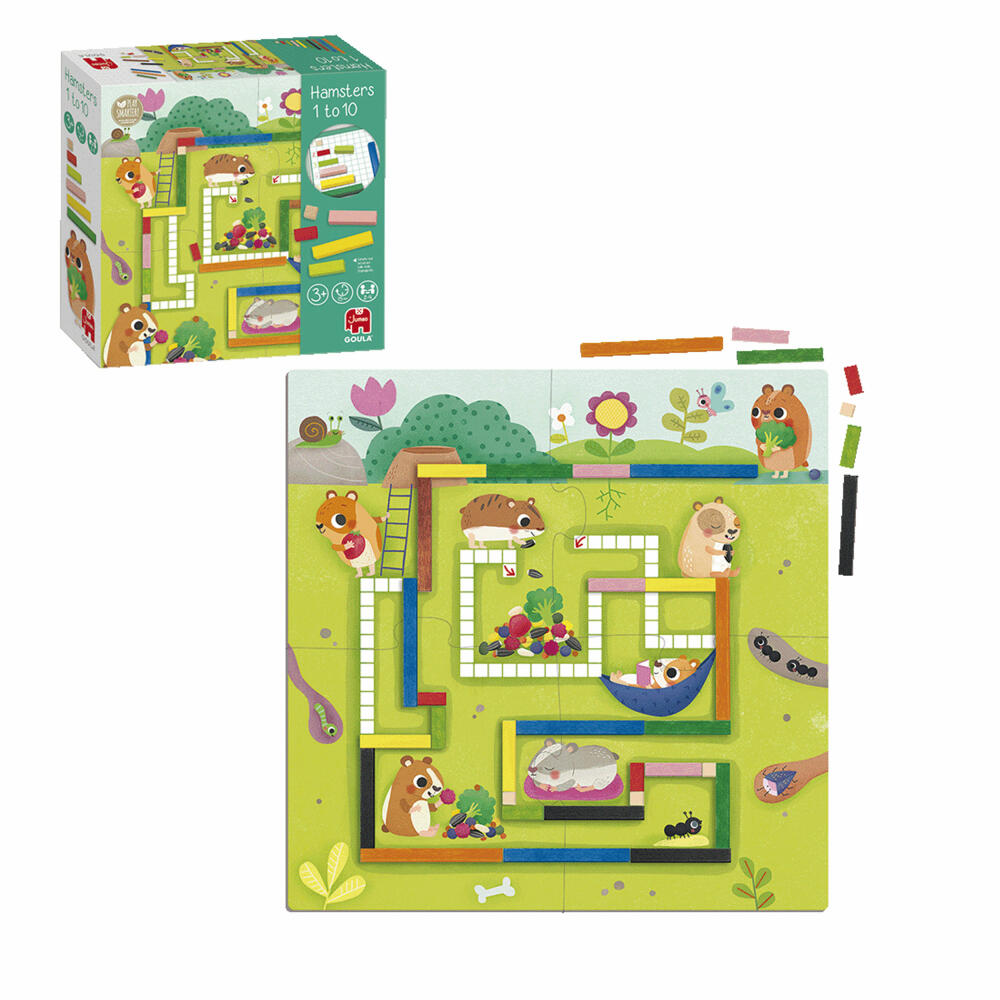 Jumbo Spiele GOULA Hamster 1-10, Kinderspiel, Zählen lernen, Kinder Spiel, ab 3 Jahren, 1120100234