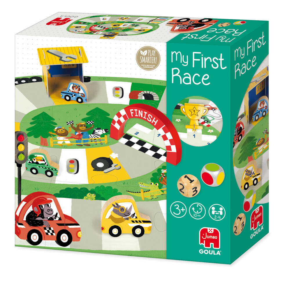 Jumbo Spiele GOULA Erstes Rennen, Kinderspiel, Brettspiel, Kinder Spiel, ab 3 Jahren, 1110700210