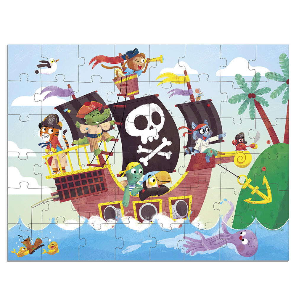 Jumbo Spiele GOULA XXL Puzzle Pirates, Kinderpuzzle, Kinder, 48 Teile, ab 4 Jahren, 1110700209