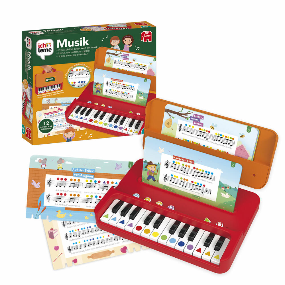Jumbo Spiele Ich lerne Musik, Lernspiel, Kinderspiel, Kinder Spiel, ab 5 Jahren, 1110100389