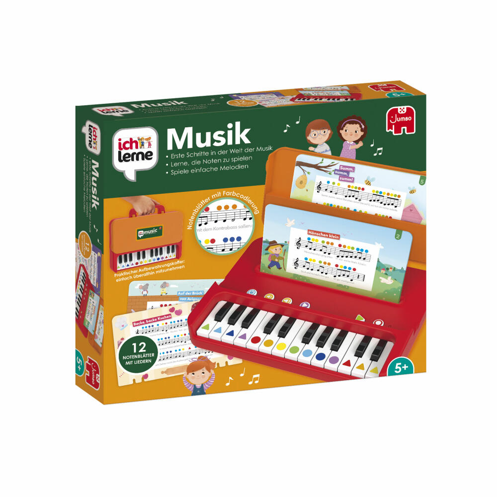 Jumbo Spiele Ich lerne Musik, Lernspiel, Kinderspiel, Kinder Spiel, ab 5 Jahren, 1110100389