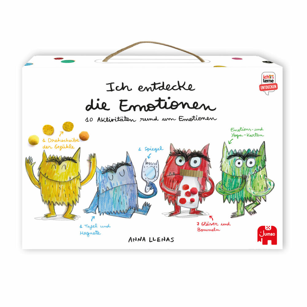 Jumbo Spiele Ich lerne entdecken Das Farbenmonster - Color Monster, Lernspiel, Kinderspiel, ab 3 Jahren, 1110101623