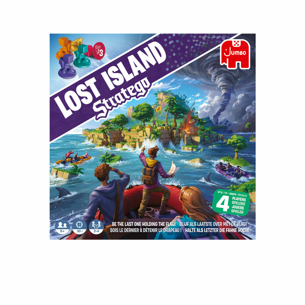 Jumbo Spiele Stratego - Lost Island, Strategiespiel, Brettspiel, Gesellschaftsspiel, ab 8 Jahren, 55237