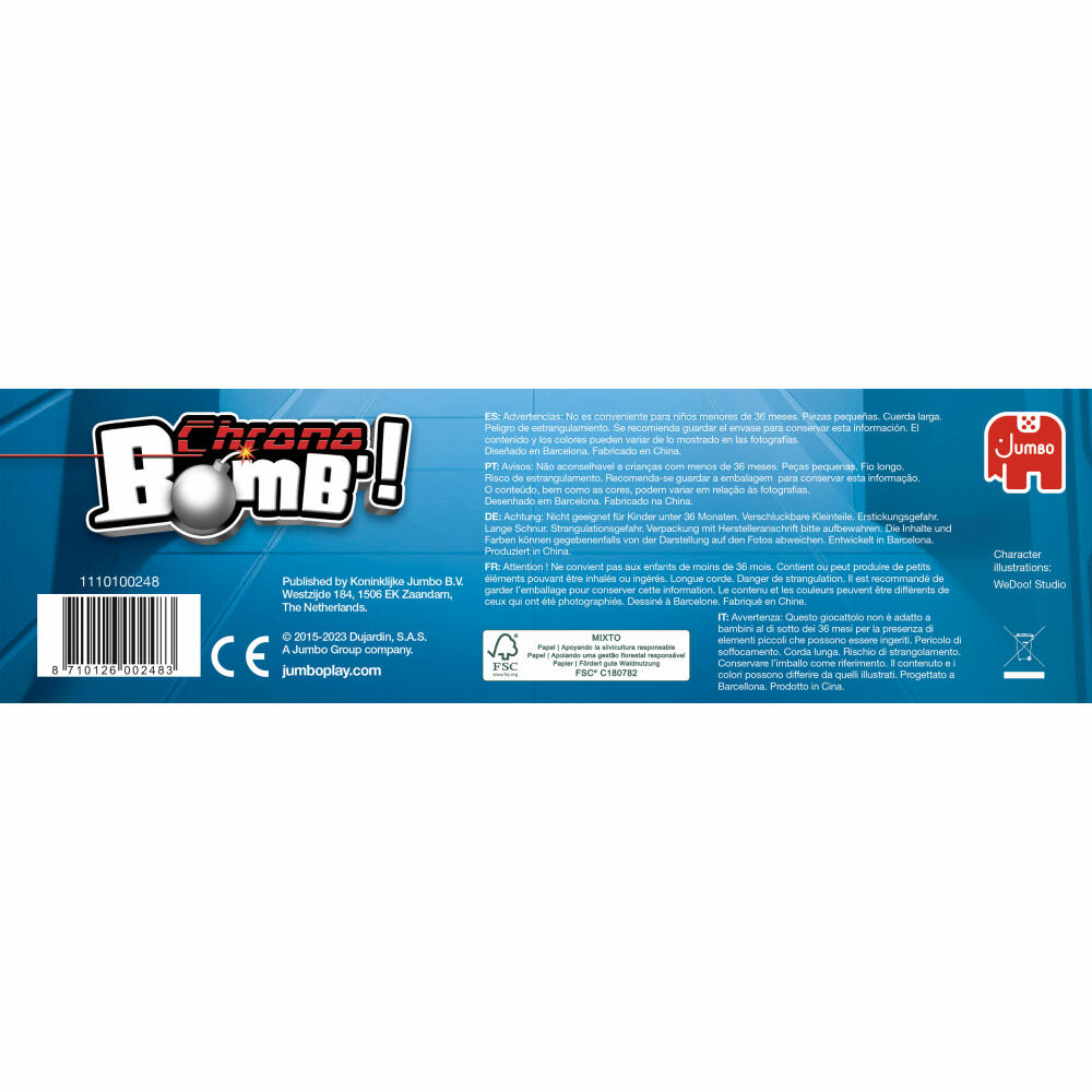 Jumbo Spiele Chrono Bomb 2024, Kinderspiel, Familienspiel, Abenteuerspiel, ab 7 Jahren, 1110100248