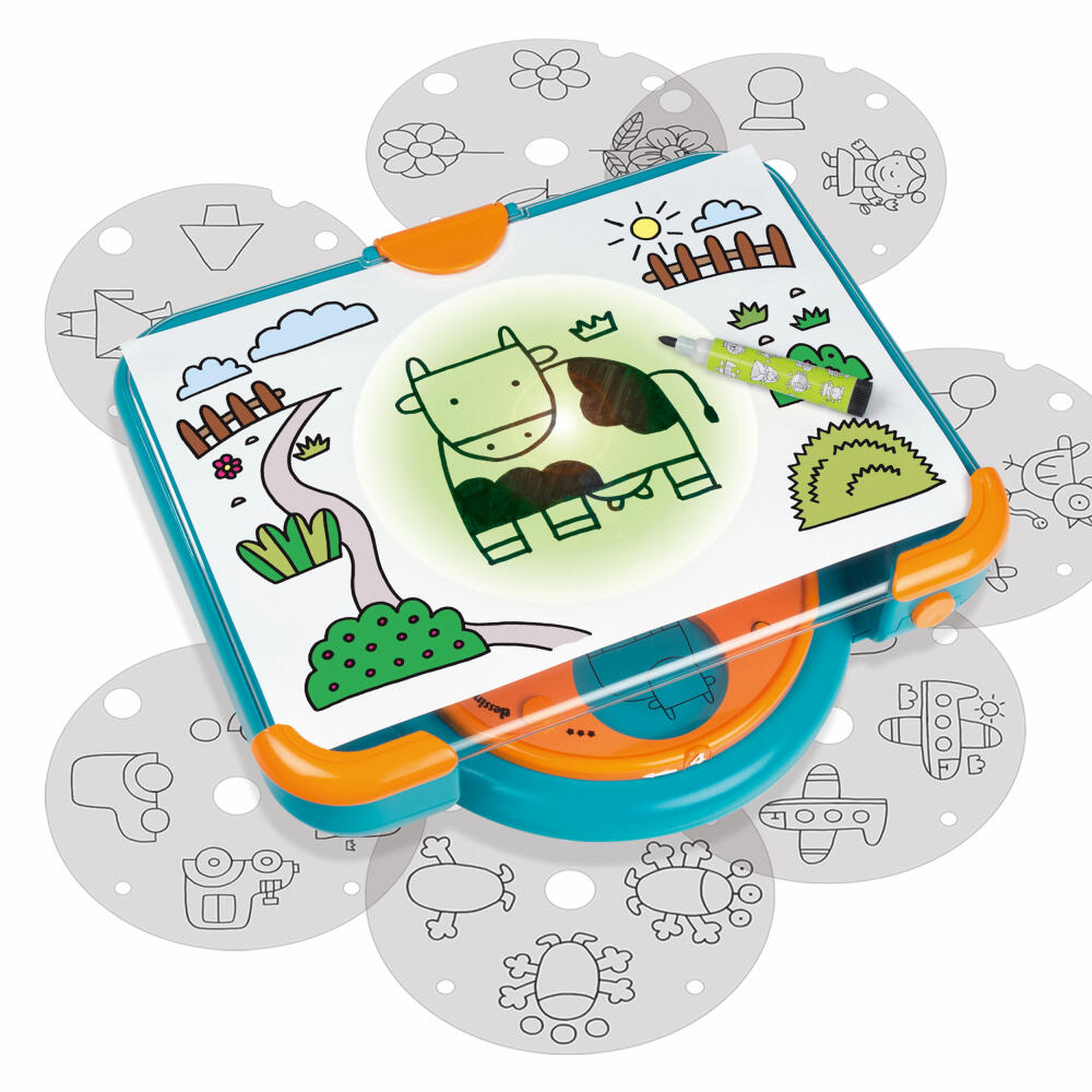 Jumbo Spiele Dessineo - Zeichenstudio, Kreativset, Zeichenvorlagen, Zeichnen, ab 4 Jahren, 1110100344