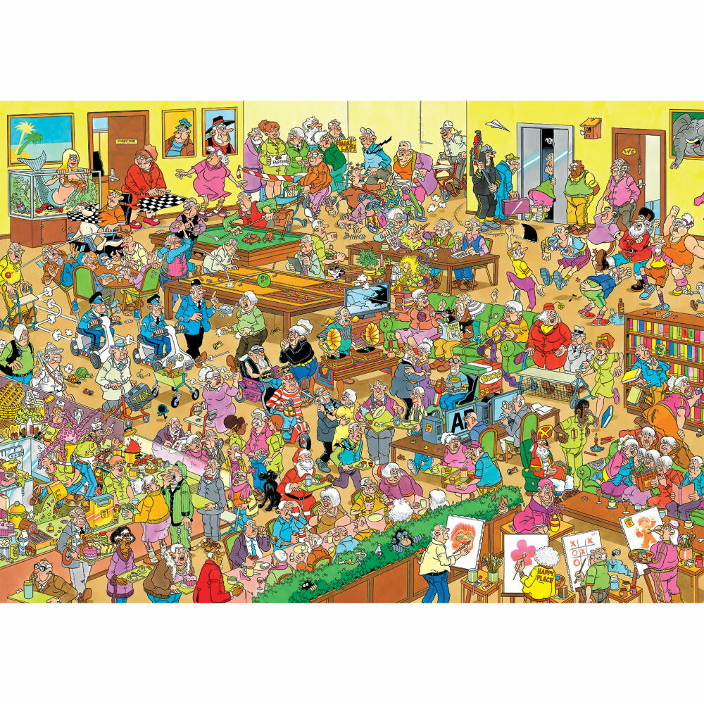 Jumbo Spiele Jan van Haasteren Das Altersheim, Comic Puzzle, Erwachsenenpuzzle, 1000 Teile, 1110100626
