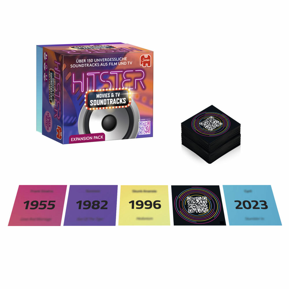 Jumbo Spiele Hitster Soundtracks, Erweiterung, Ergänzung, Musikspiel, Musik Spiel, ab 16 Jahren, 1110100469